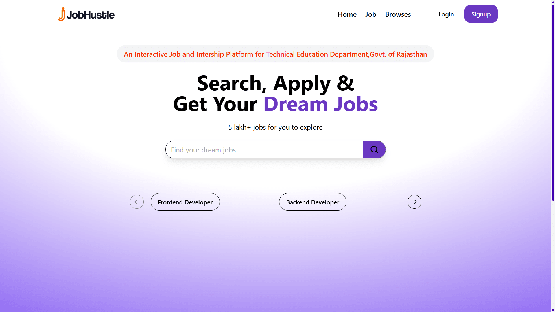 Job and Internship Portal